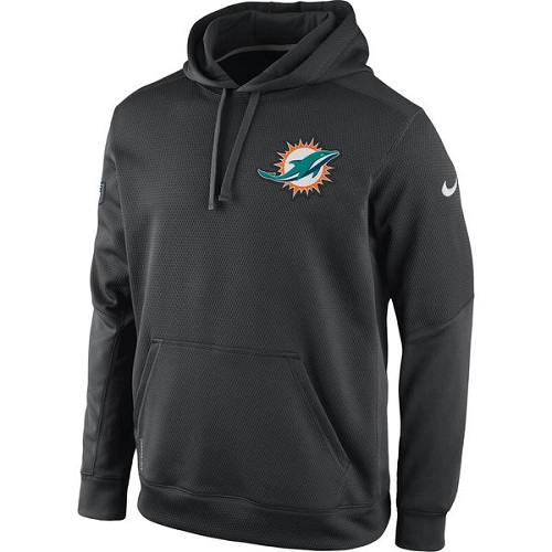 NFL Miami Dolphins Nike KO Chain Fleece Pullover Performance Hoodie